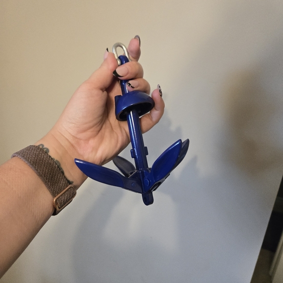 Blue Mini Anchor for Boating Kayak Paddleboarding Boat Tube Raft - Picture 6 of 7